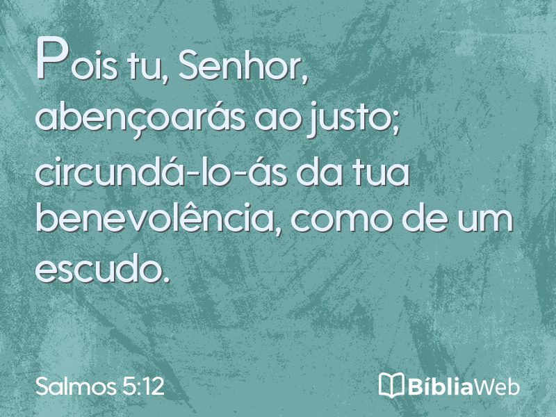 Salmos 5:12 em imagem para compartilhar