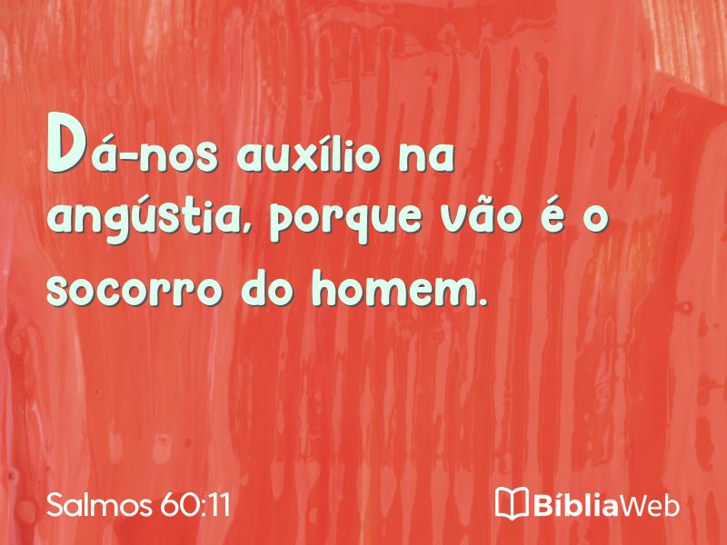 Salmos 60:11 em imagem para compartilhar