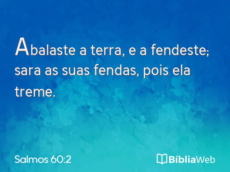 Salmos 60:2 em imagem para compartilhar
