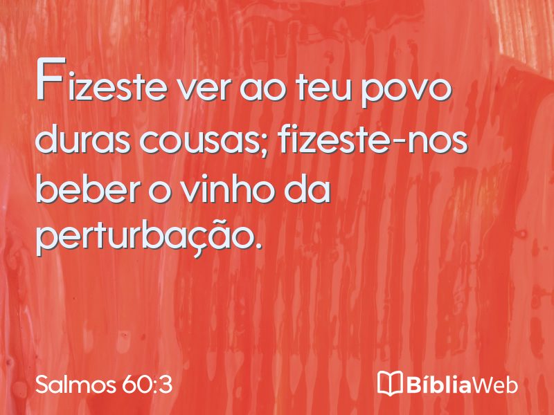 Salmos 60:3 em imagem para compartilhar