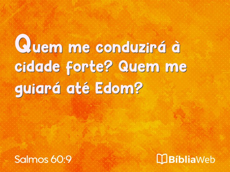 Salmos 60:9 em imagem para compartilhar