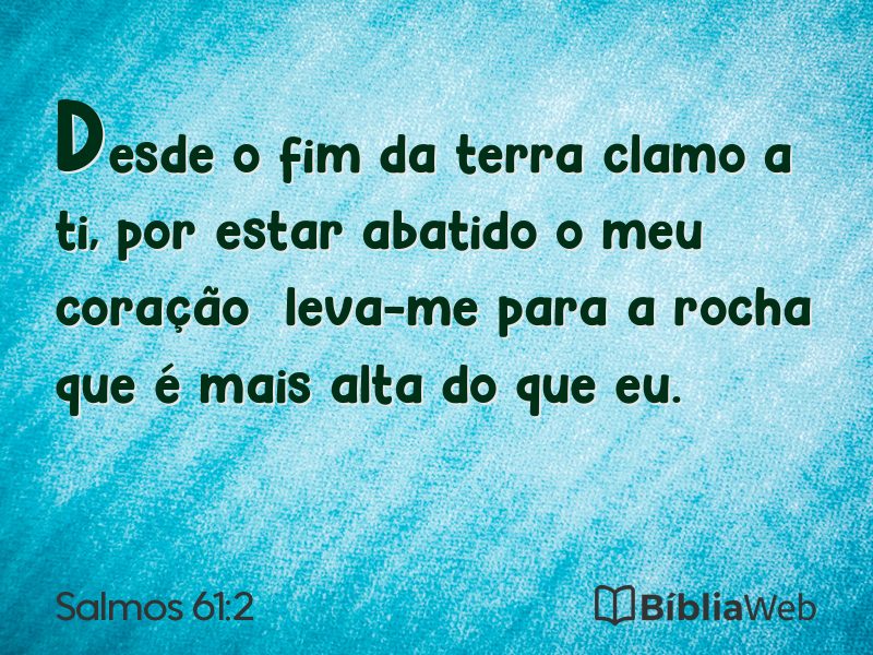 Salmos 61:2 em imagem para compartilhar