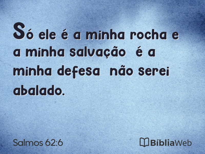 Salmos 62:6 em imagem para compartilhar