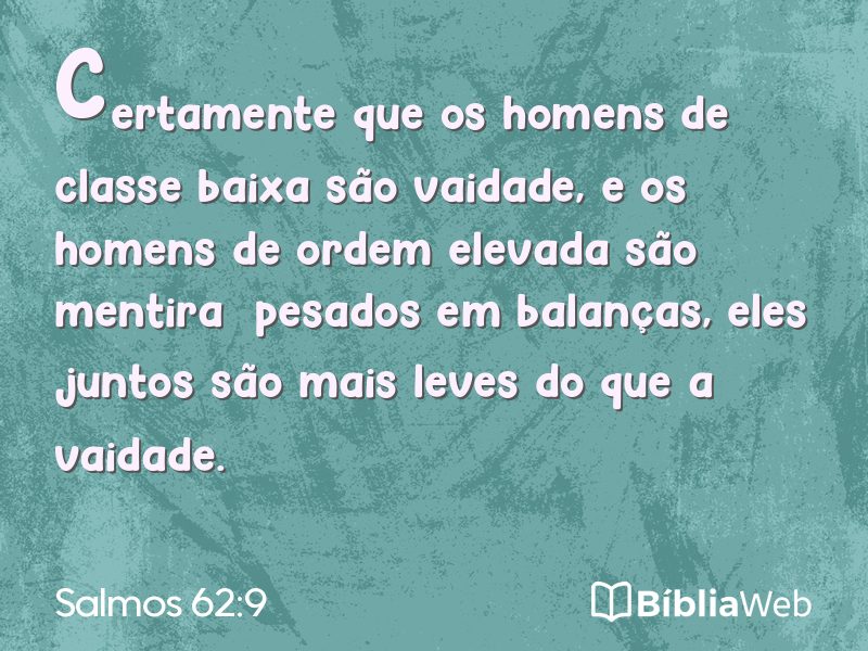 Salmos 62:9 em imagem para compartilhar