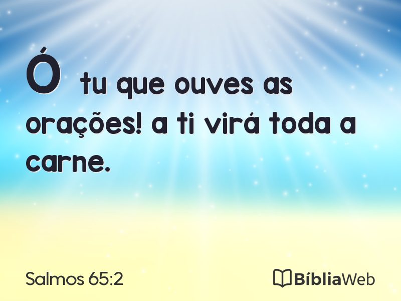 Salmos 65:2 em imagem para compartilhar