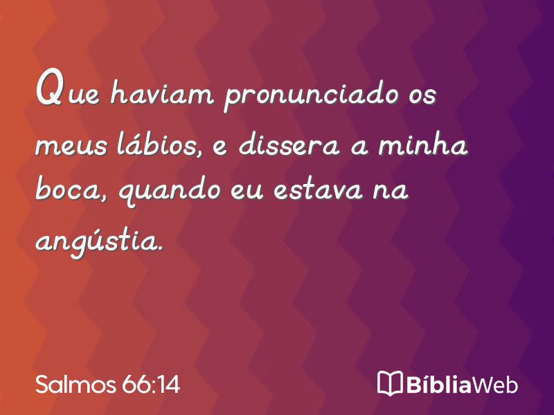 Salmos 66:14 em imagem para compartilhar