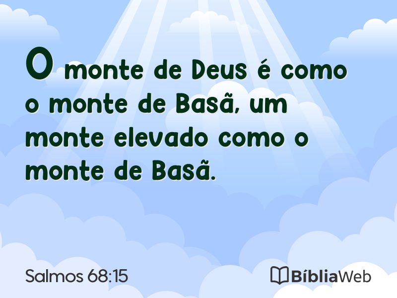 Salmos 68:15 em imagem para compartilhar