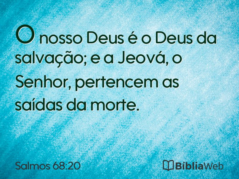 Salmos 68:20 em imagem para compartilhar