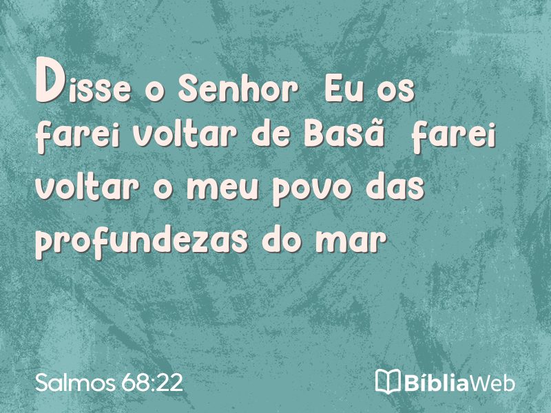 Salmos 68:22 em imagem para compartilhar