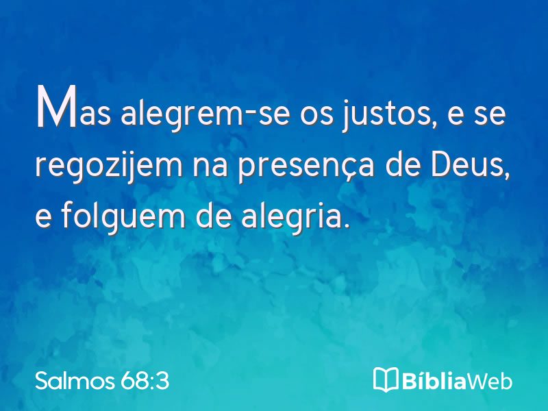 Salmos 68:3 em imagem para compartilhar