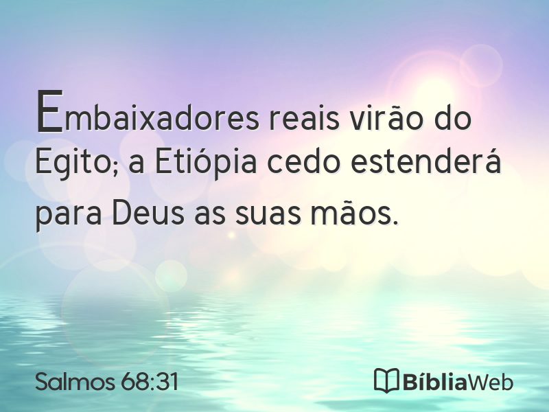 Salmos 68:31 em imagem para compartilhar