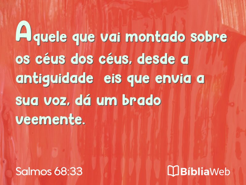 Salmos 68:33 em imagem para compartilhar