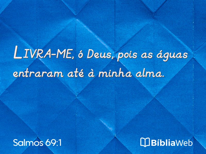 Salmos 69:1 em imagem para compartilhar