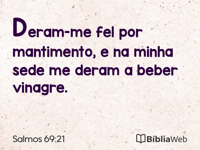 Salmos 69:21 em imagem para compartilhar