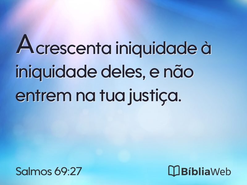 Salmos 69:27 em imagem para compartilhar