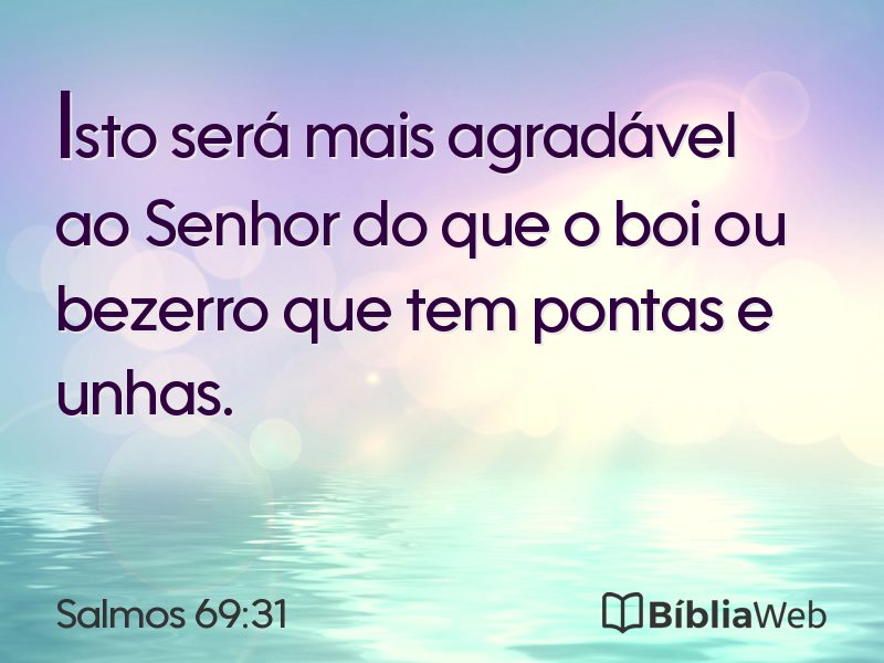 Salmos 69:31 em imagem para compartilhar