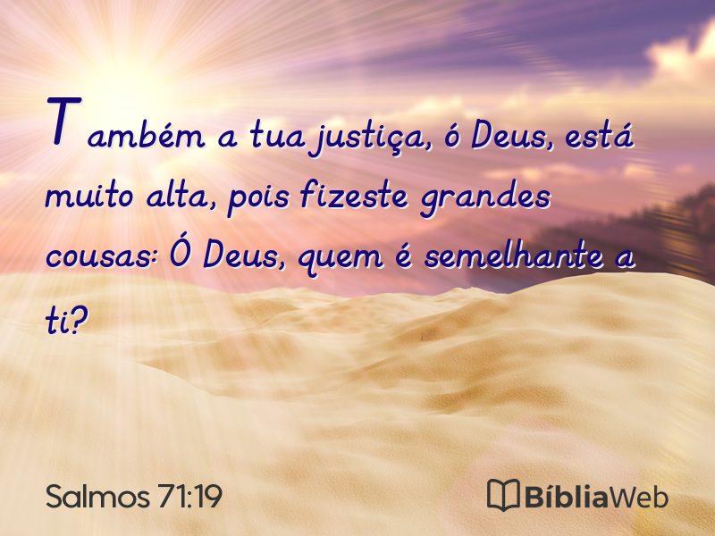 Salmos 71:19 em imagem para compartilhar