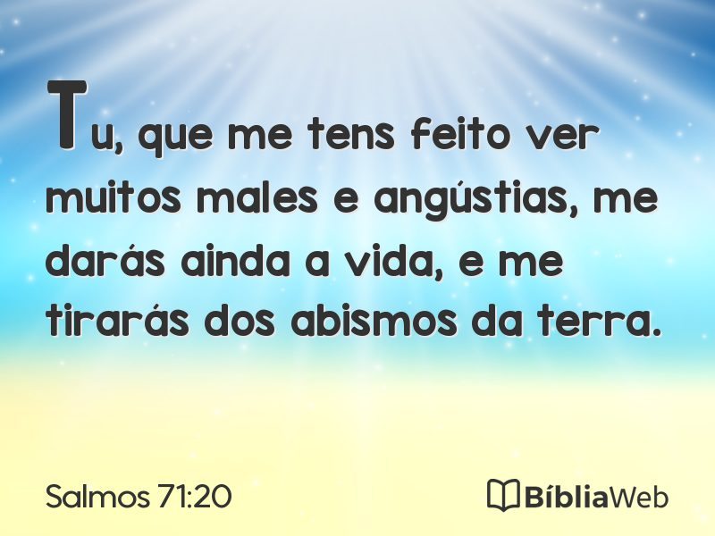 Salmos 71:20 em imagem para compartilhar
