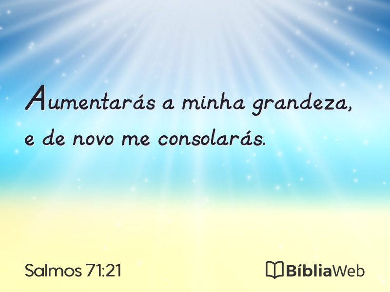 Salmos 71:21 em imagem para compartilhar