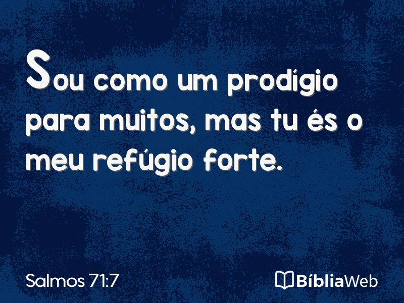Salmos 71:7 em imagem para compartilhar