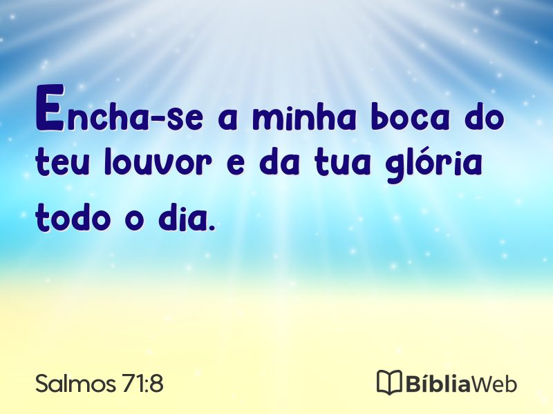 Salmos 71:8 em imagem para compartilhar