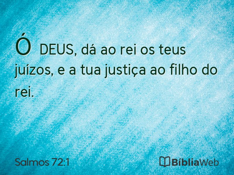 Salmos 72:1 em imagem para compartilhar
