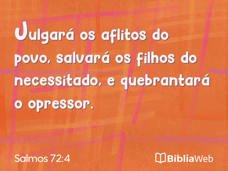 Salmos 72:4 em imagem para compartilhar