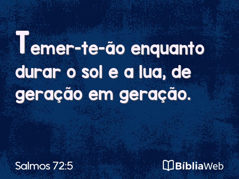 Salmos 72:5 em imagem para compartilhar