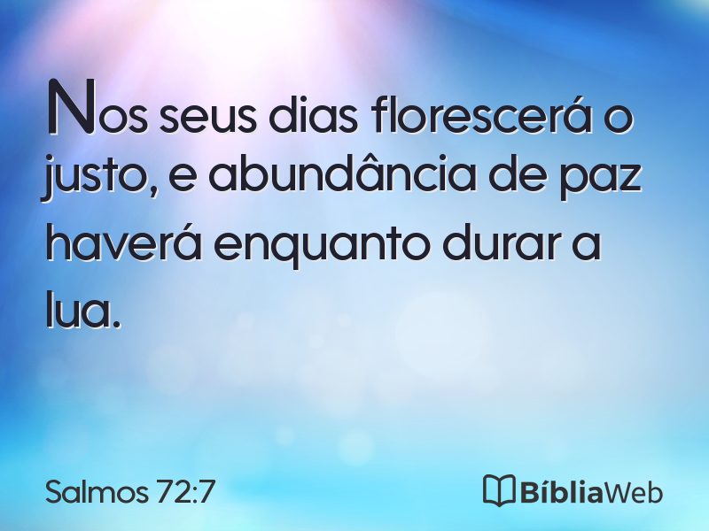 Salmos 72:7 em imagem para compartilhar