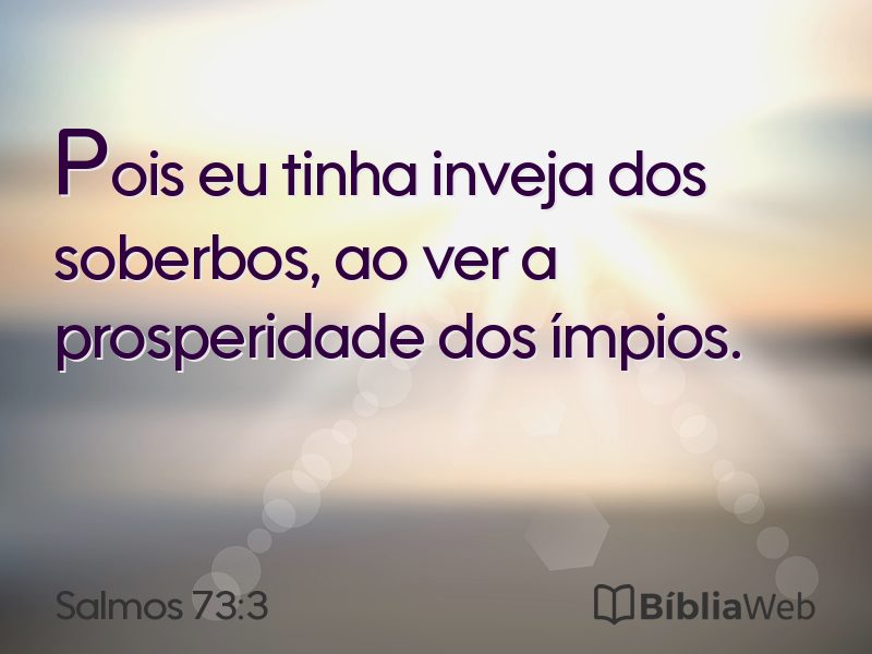 Salmos 73:3 em imagem para compartilhar