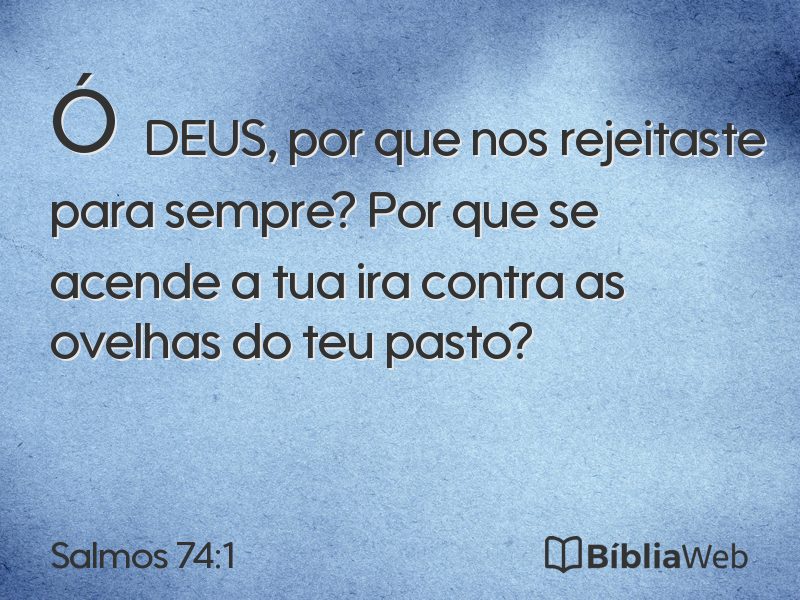 Salmos 74:1 em imagem para compartilhar