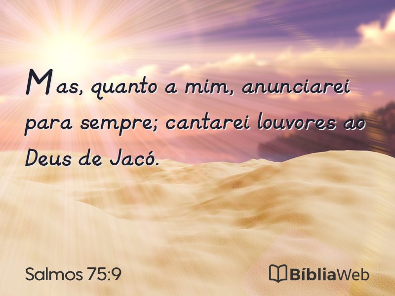 Salmos 75:9 em imagem para compartilhar
