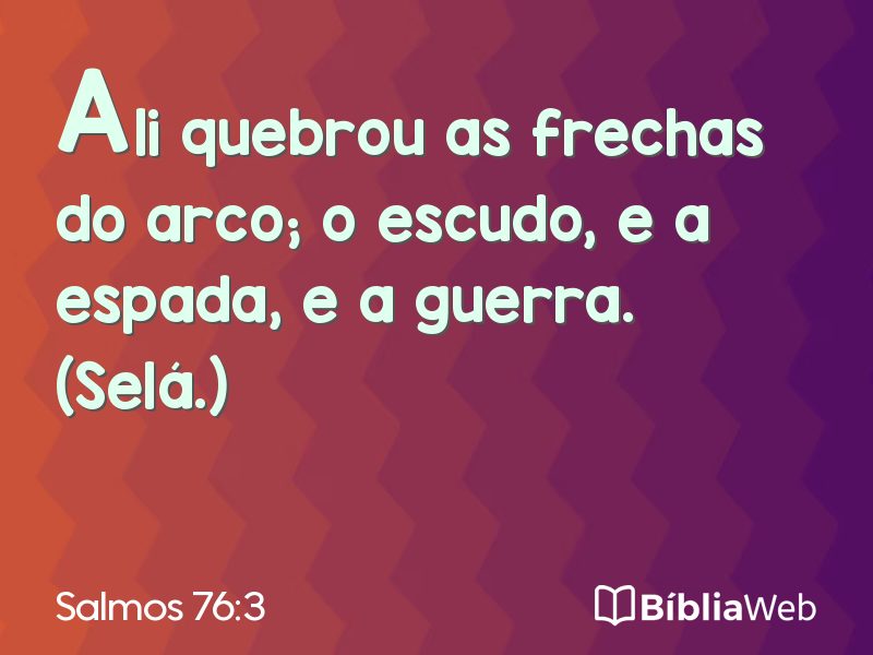 Salmos 76:3 em imagem para compartilhar