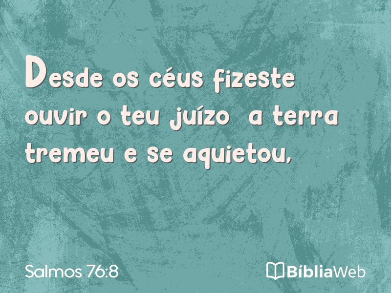 Salmos 76:8 em imagem para compartilhar