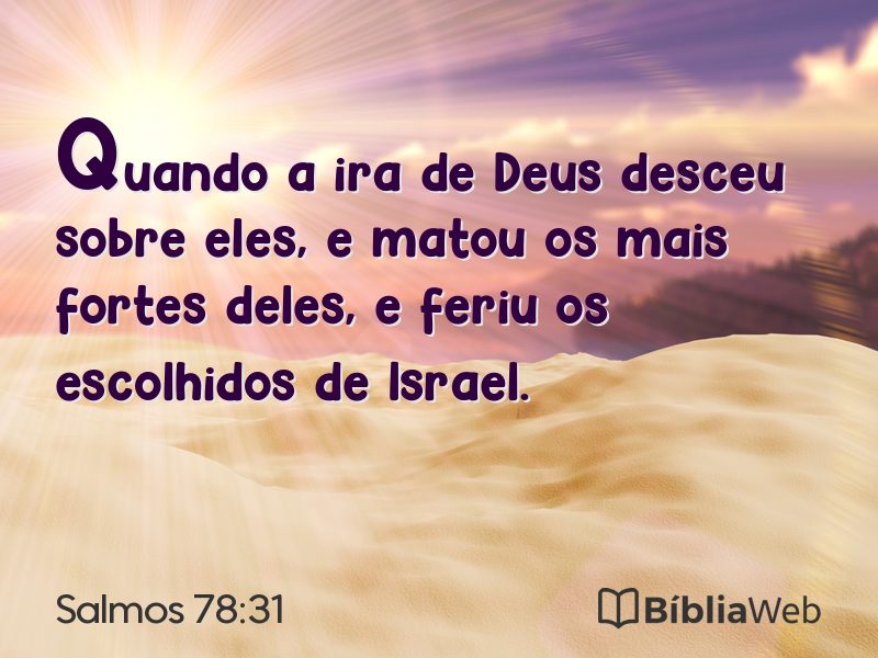 Salmos 78:31 em imagem para compartilhar