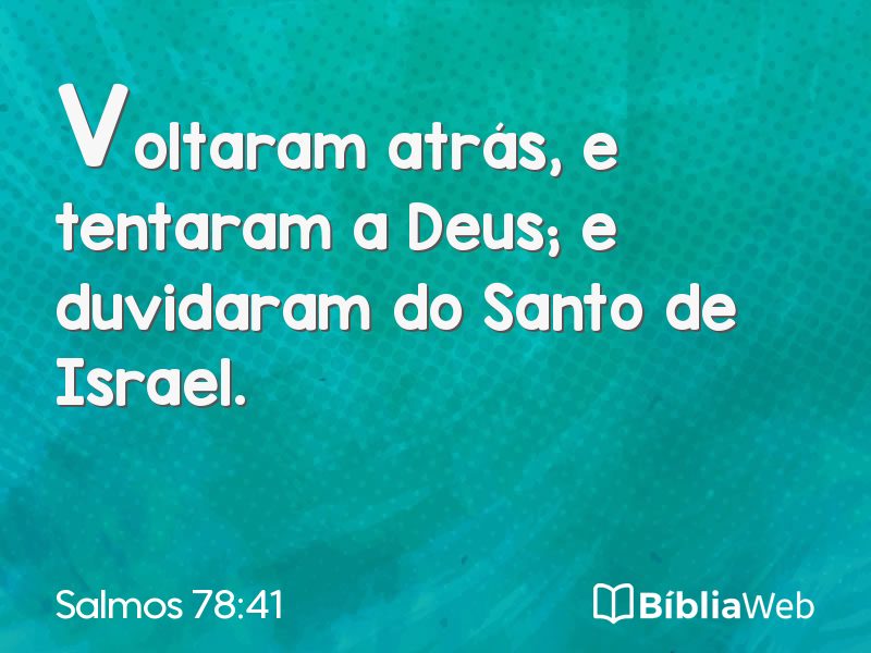 Salmos 78:41 em imagem para compartilhar