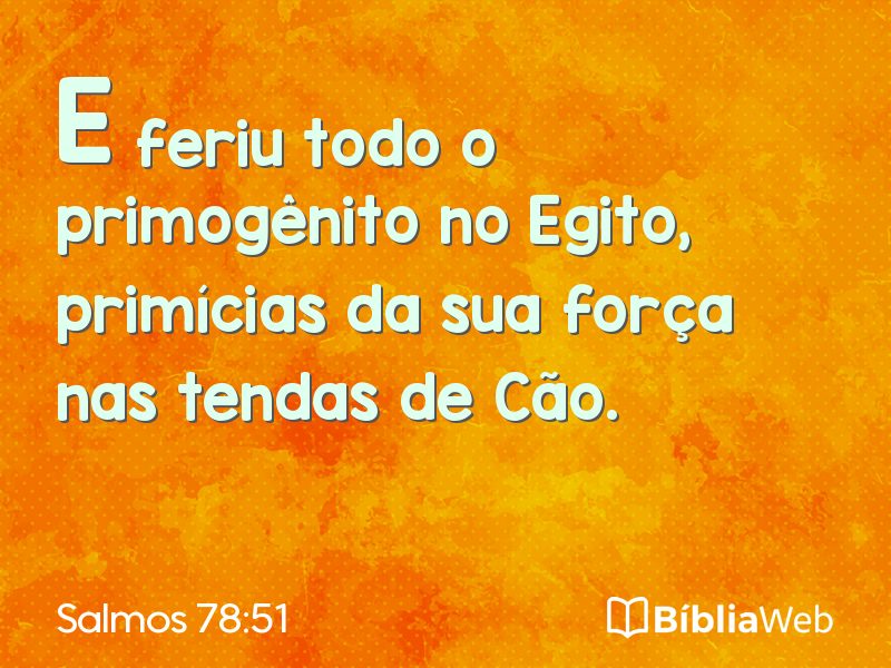 Salmos 78:51 em imagem para compartilhar