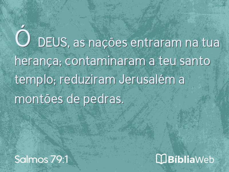 Salmos 79:1 em imagem para compartilhar