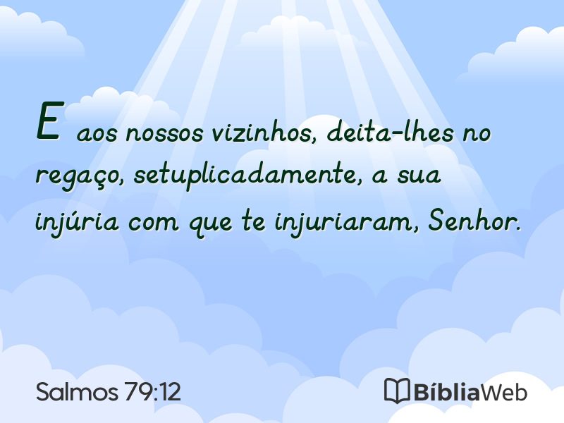 Salmos 79:12 em imagem para compartilhar