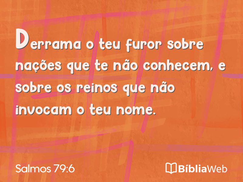 Salmos 79:6 em imagem para compartilhar