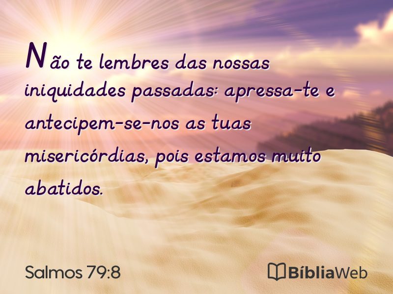 Salmos 79:8 em imagem para compartilhar