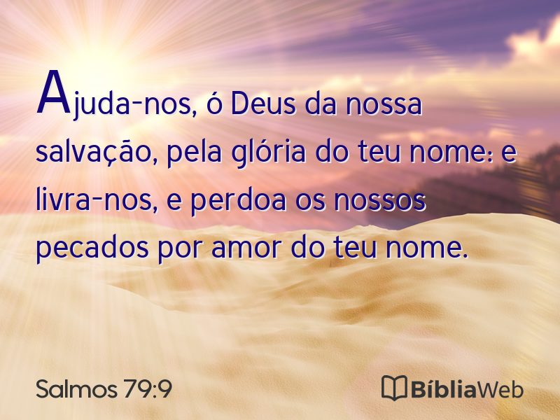 Salmos 79:9 em imagem para compartilhar