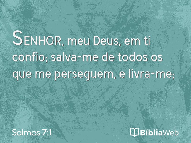 Salmos 7:1 em imagem para compartilhar