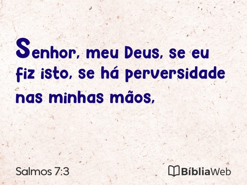 Salmos 7:3 em imagem para compartilhar