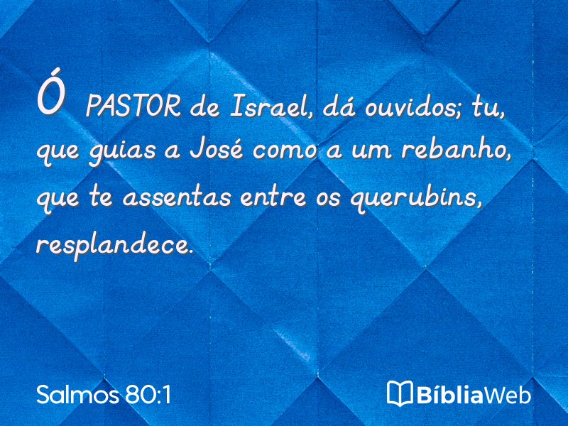Salmos 80:1 em imagem para compartilhar