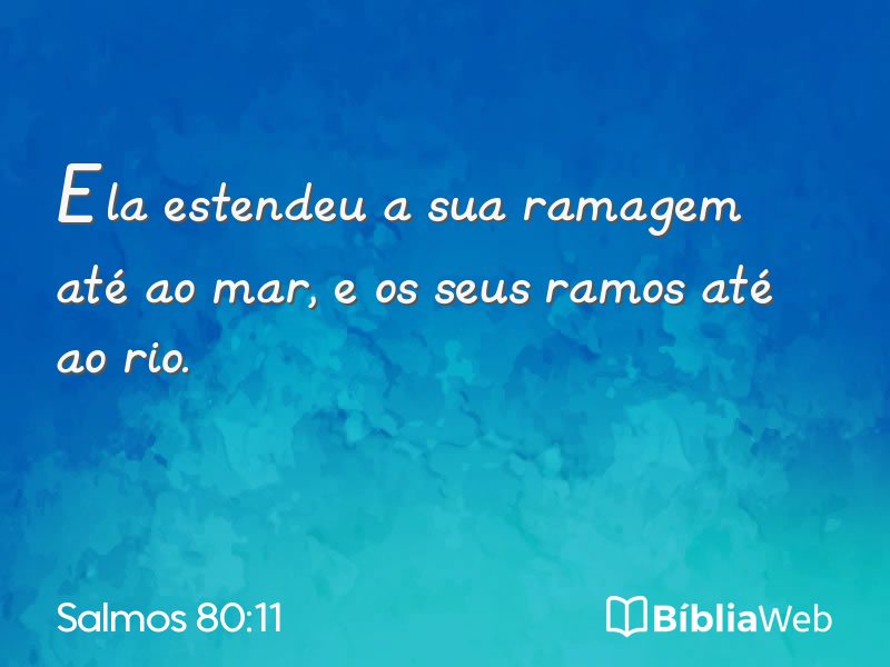 Salmos 80:11 em imagem para compartilhar