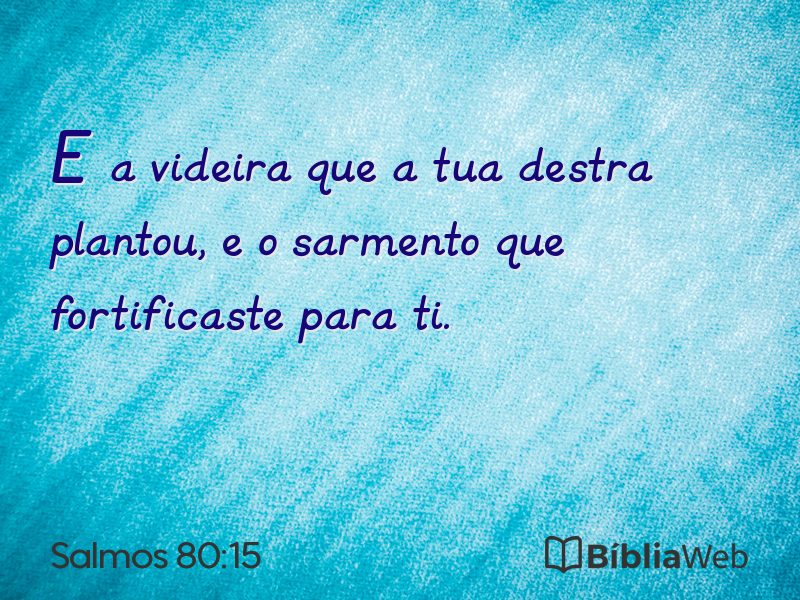 Salmos 80:15 em imagem para compartilhar