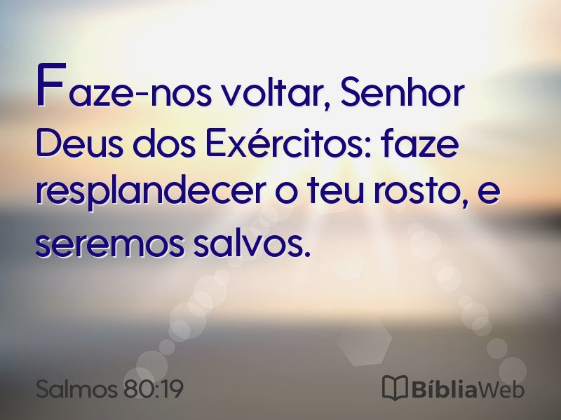 Salmos 80:19 em imagem para compartilhar