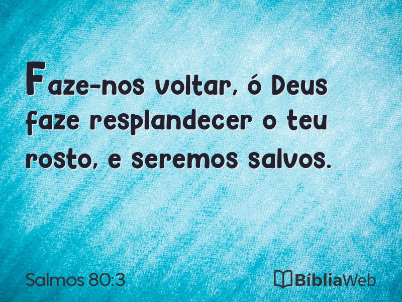Salmos 80:3 em imagem para compartilhar