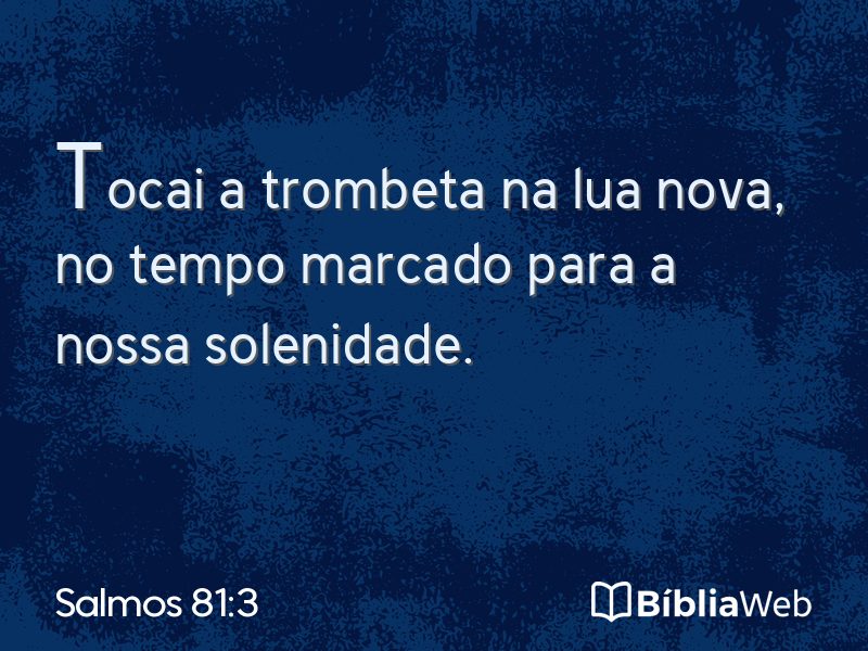 Salmos 81:3 em imagem para compartilhar